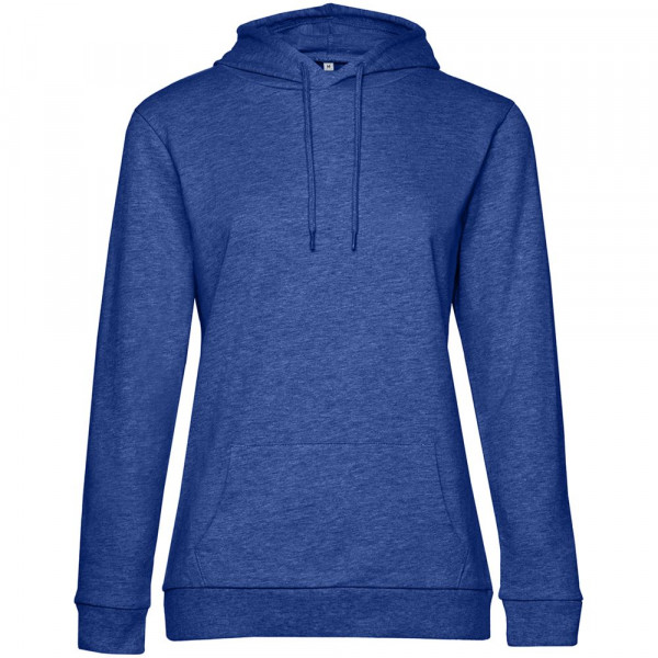 Толстовка с капюшоном женская Hoodie, ярко-синий меланж Толстовка с капюшоном женская Hoodie, ярко-синий меланж