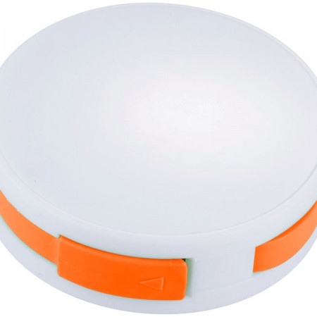 USB Hub Round, на 4 порта, белый-оранжевый