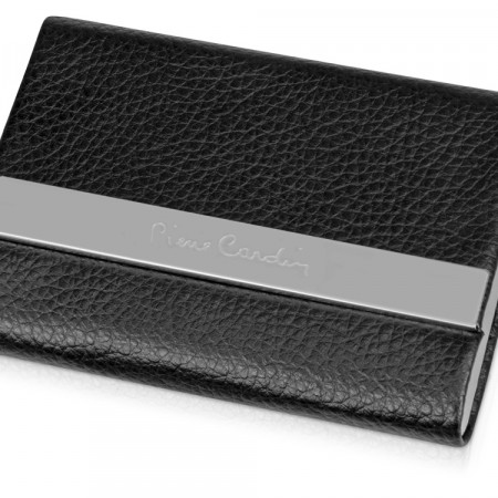 Визитница Pierre Cardin. Корпус - иск.кожа. Размер 9,5 х 6,6 х 1,4 см. Цвет - черный